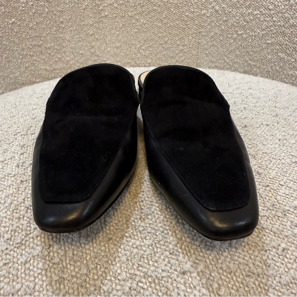 Cole Haan Women's Perley velvet & leather Flat Mule Black - Picture 3 of 8